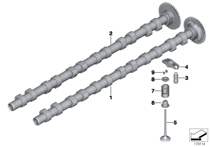 Timing and valve train-camshaft