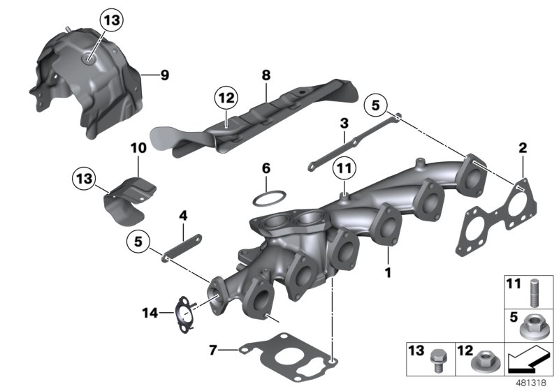 Exhaust manifold-AGR