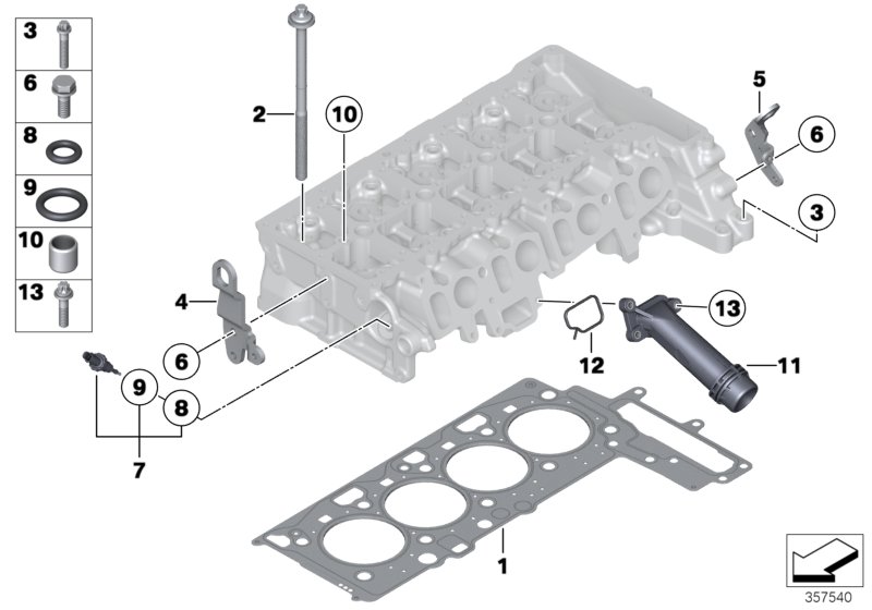 Cylinder head attached parts