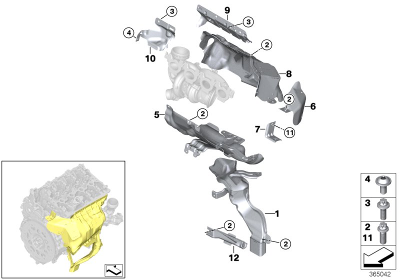 Exhaust turbocharger heat protection