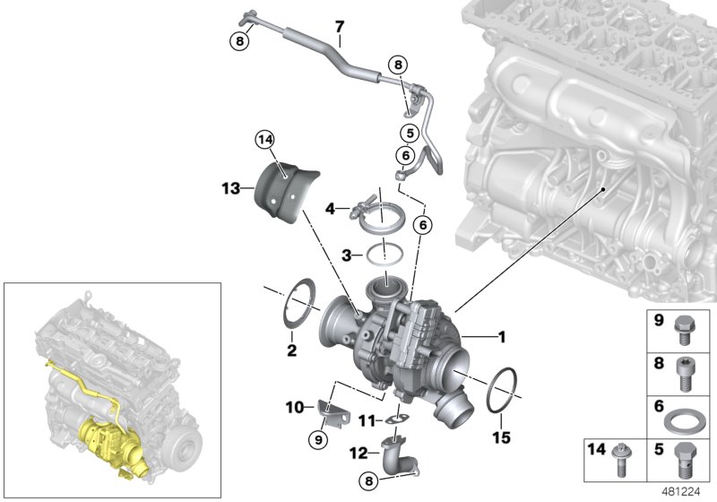 Exhaust turbocharger with lubrication