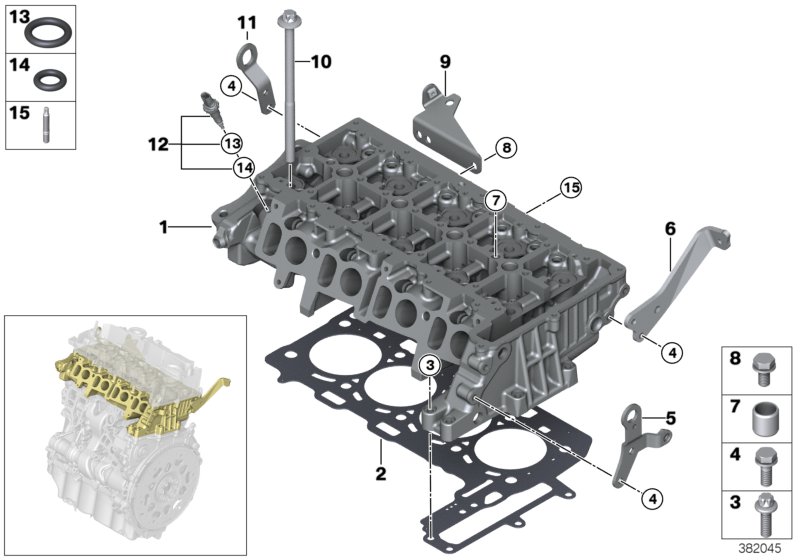 Cylinder head/Mounting parts