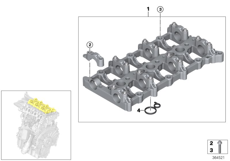 Cylinder head/intermediate housing