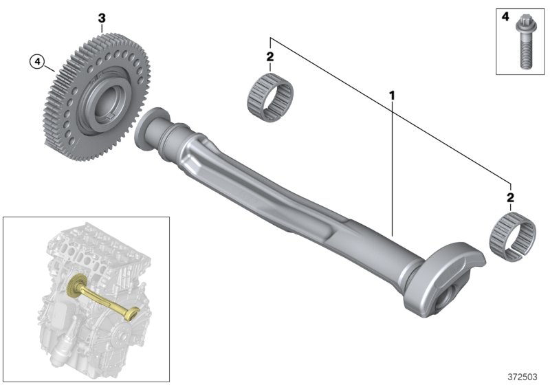 Crankshaft drive mass compensator