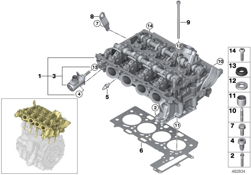 Cylinder head/Mounting parts