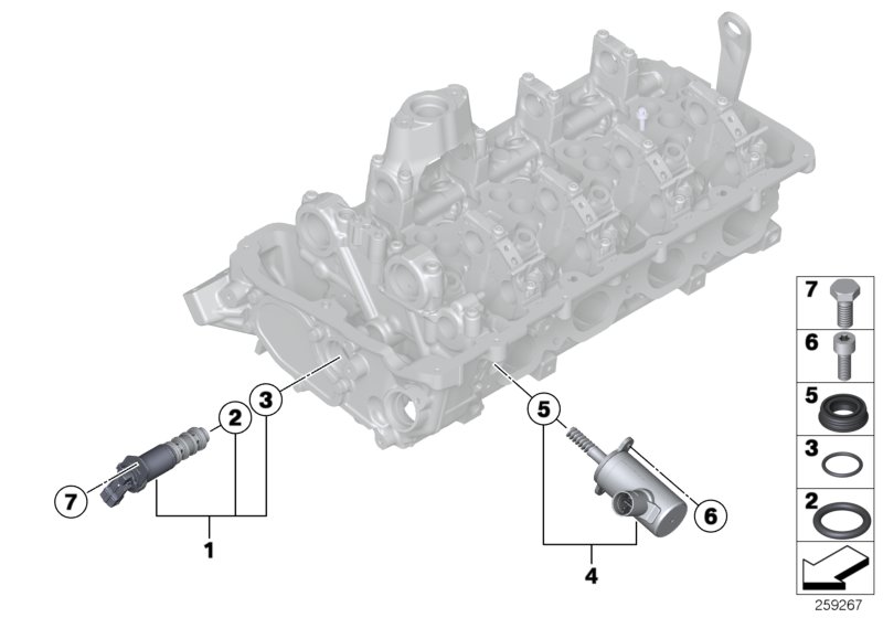 Cylinder head attached parts