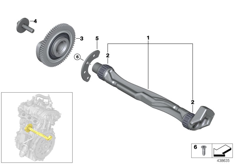 Crankshaft drive mass compensator