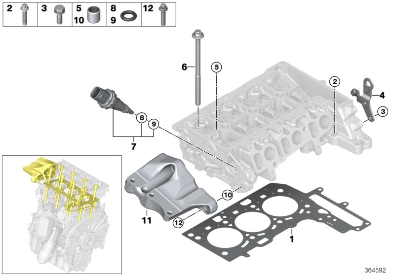 Cylinder head attached parts