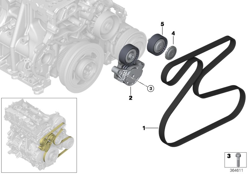 Belt Drive Water Pump/Alternator