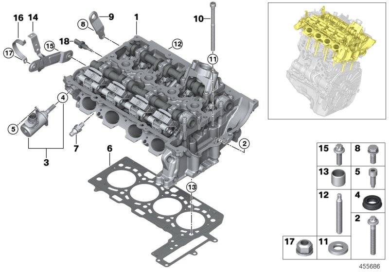 Cylinder head/Mounting parts