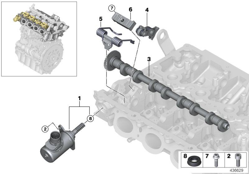 Valve timing gear,eccentr.shaft,actuator