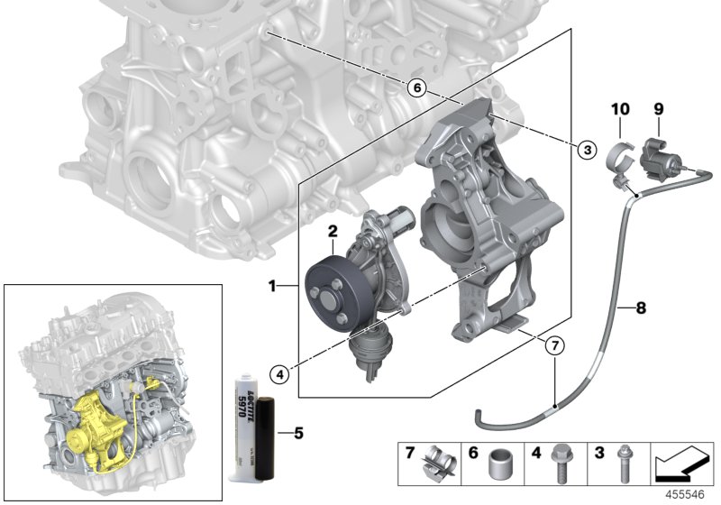 Cooling system-coolant pump