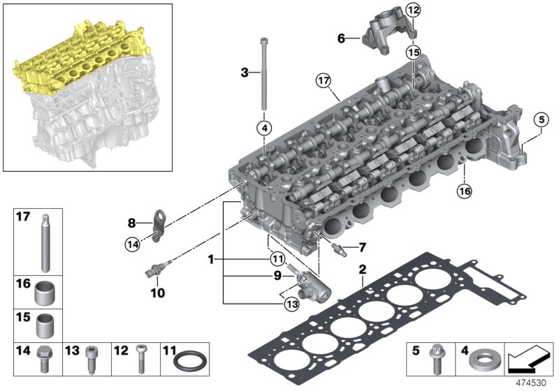 Cylinder head/Mounting parts