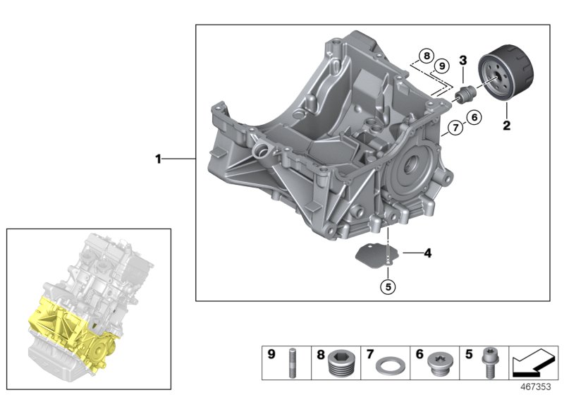 Crankcase lower section