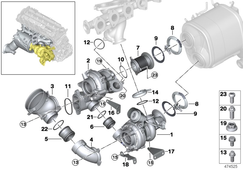Low-pressure exhaust turbocharger
