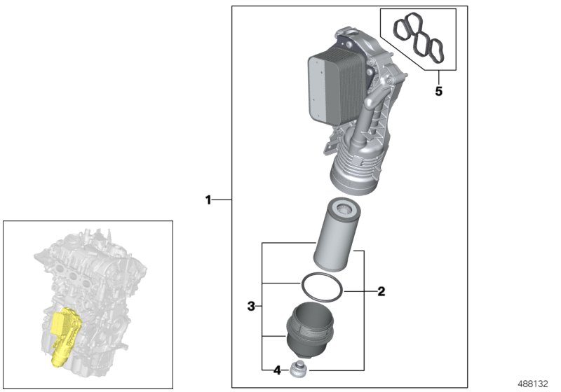 Lubricat.syst.-oil filter,heat exchanger