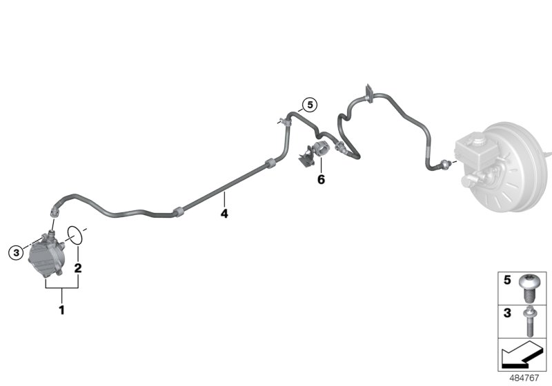 Vacuum pump with tubes