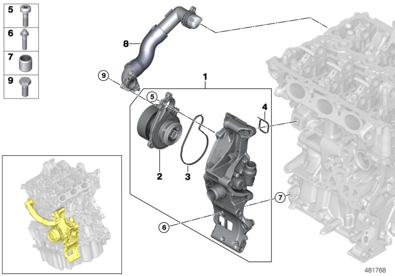 Cooling system-coolant pump
