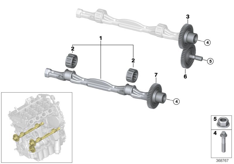 Crankshaft drive mass compensator
