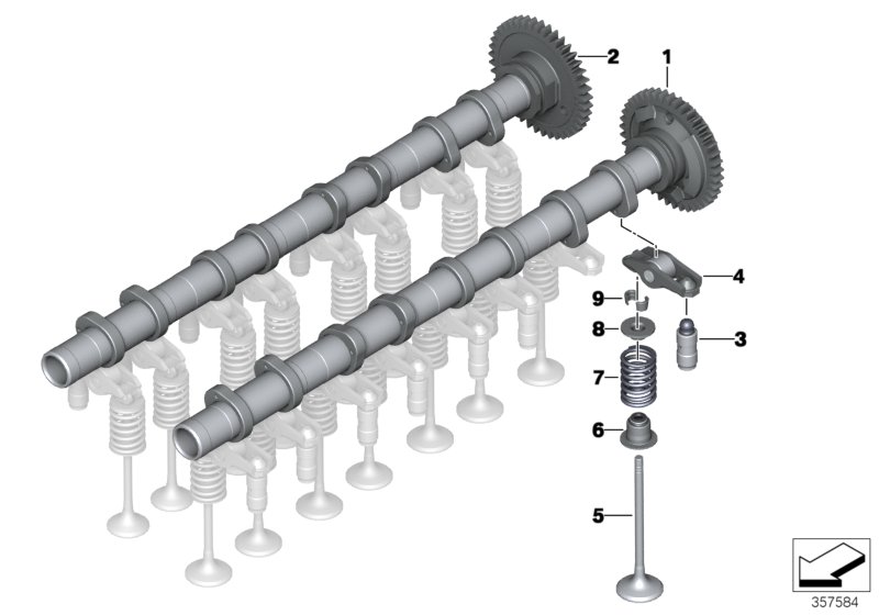 Timing and valve train-camshaft
