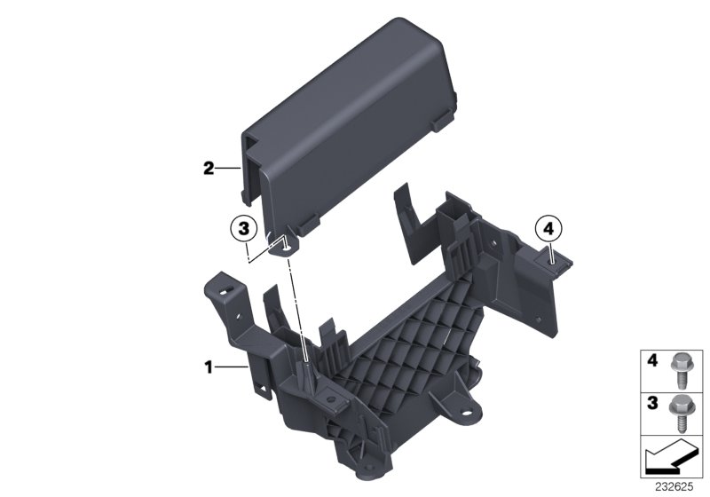 Bracket, control unit