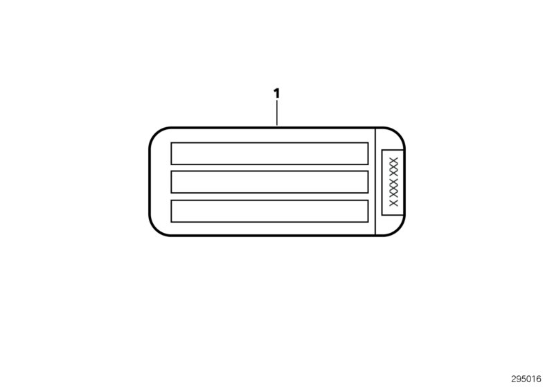 Reminder label, basic control unit DME