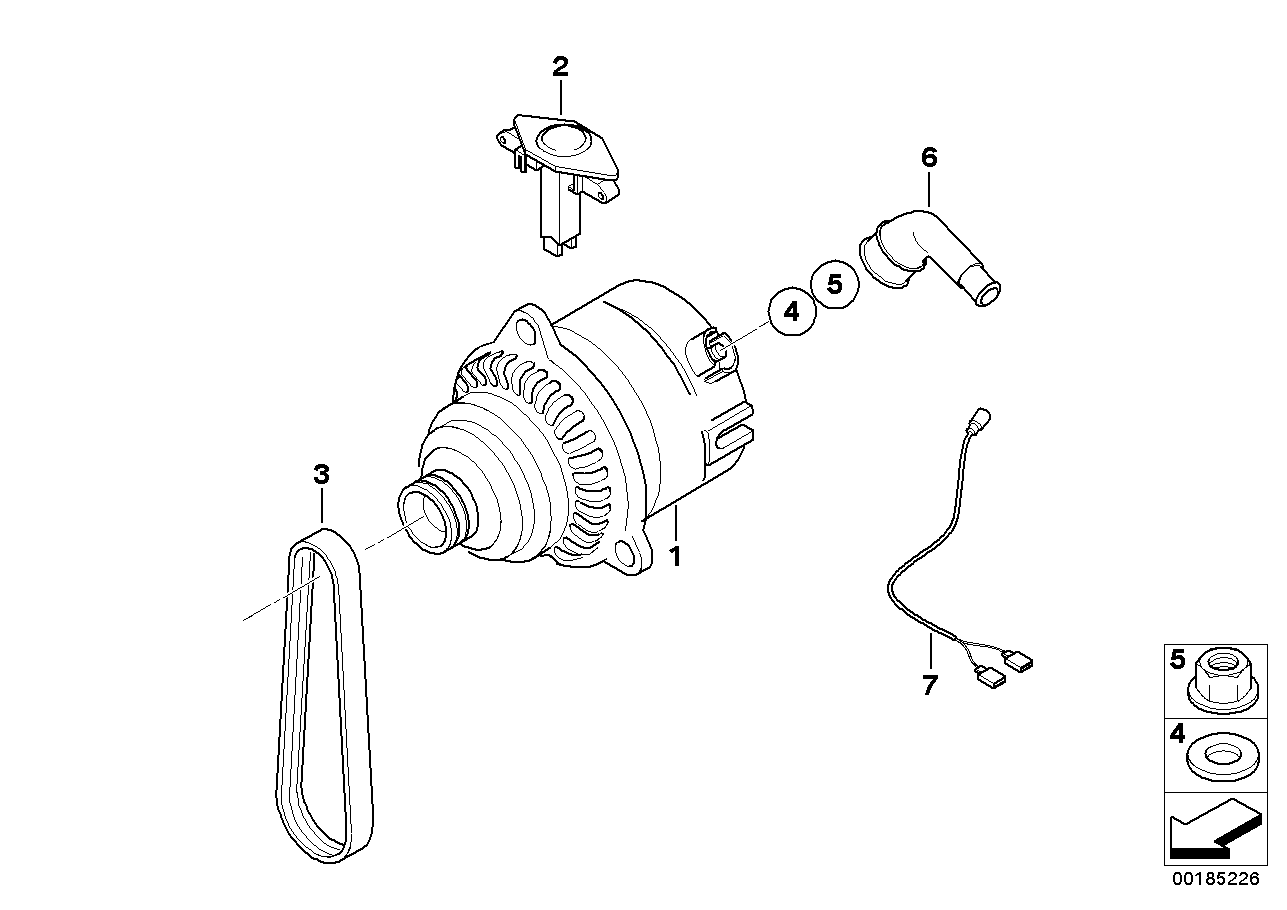 Alternator 40A Denso