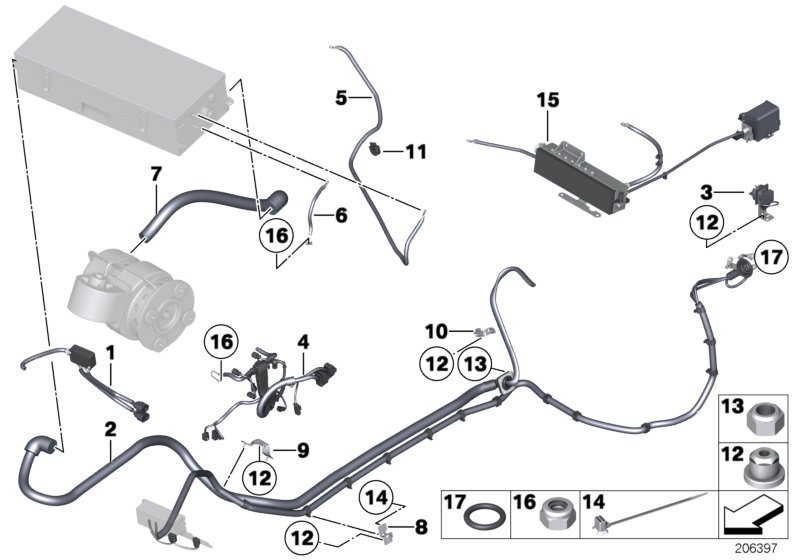 Assorted HV leads and mounting parts