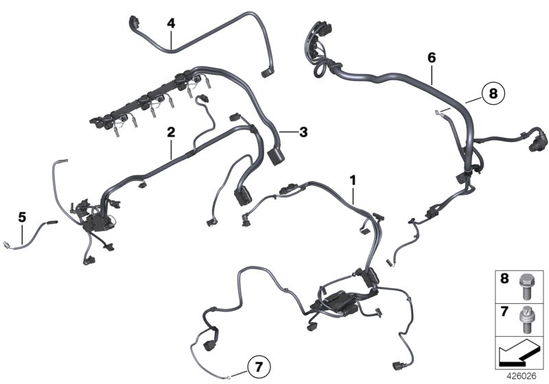 Engine wiring harness