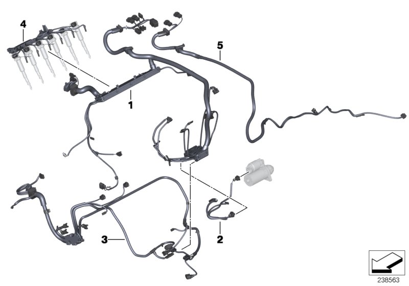 Engine wiring harness
