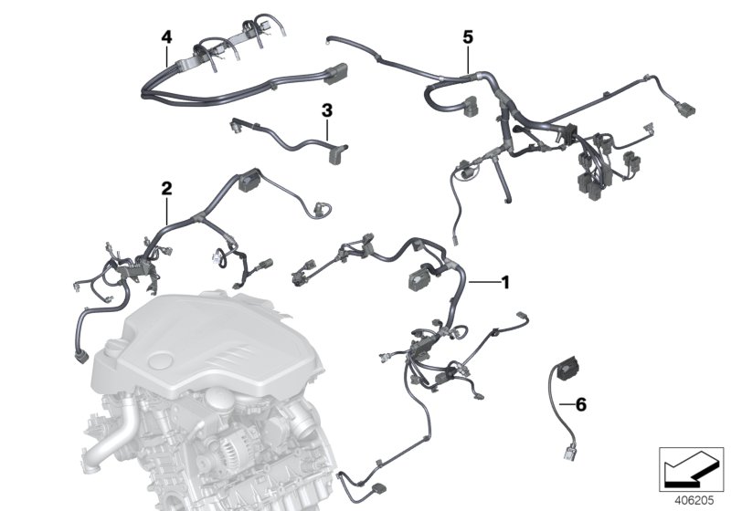 Engine wiring harness