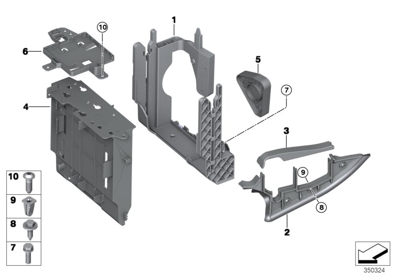 Equipment holder and fixing parts
