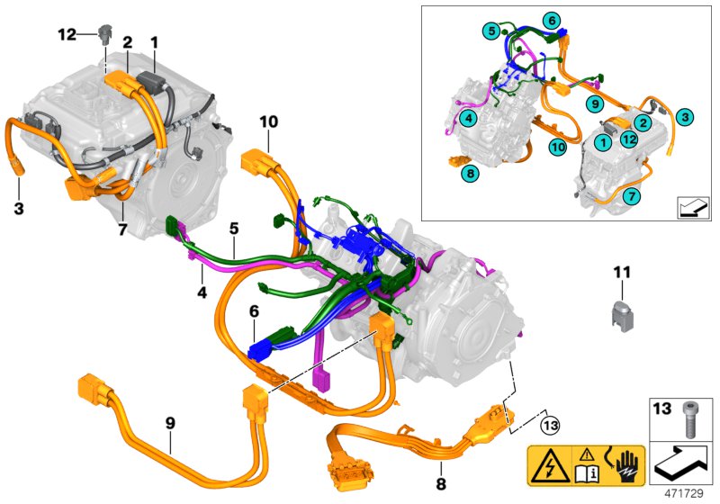 Engine wiring harness