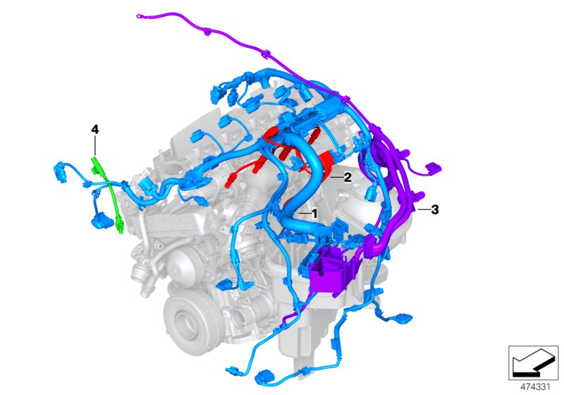 Engine wiring harness