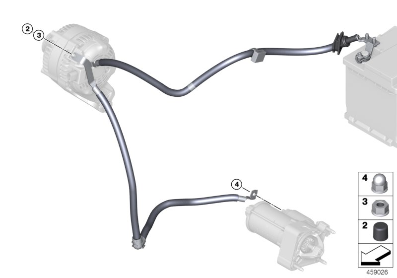 Battery cable/cable starter