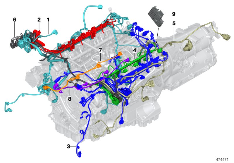 Engine wiring harness