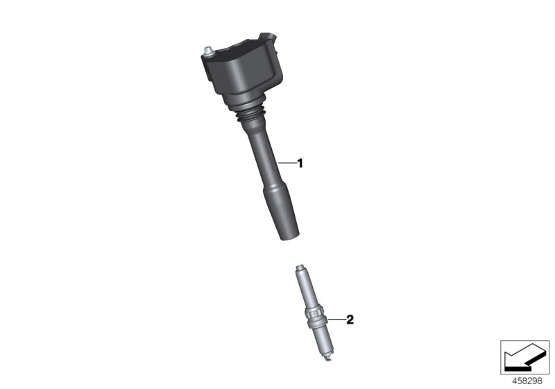 Ignition coil/spark plug