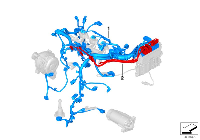 Engine wiring harness