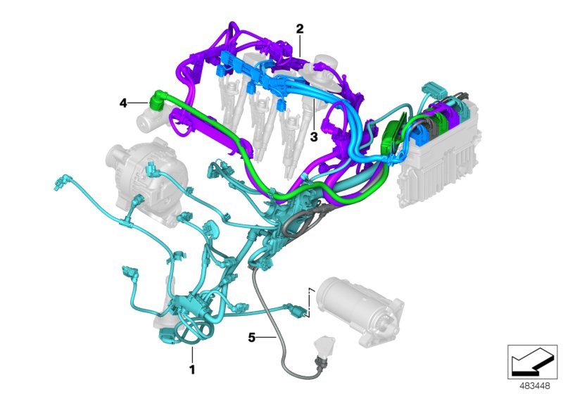 Engine wiring harness