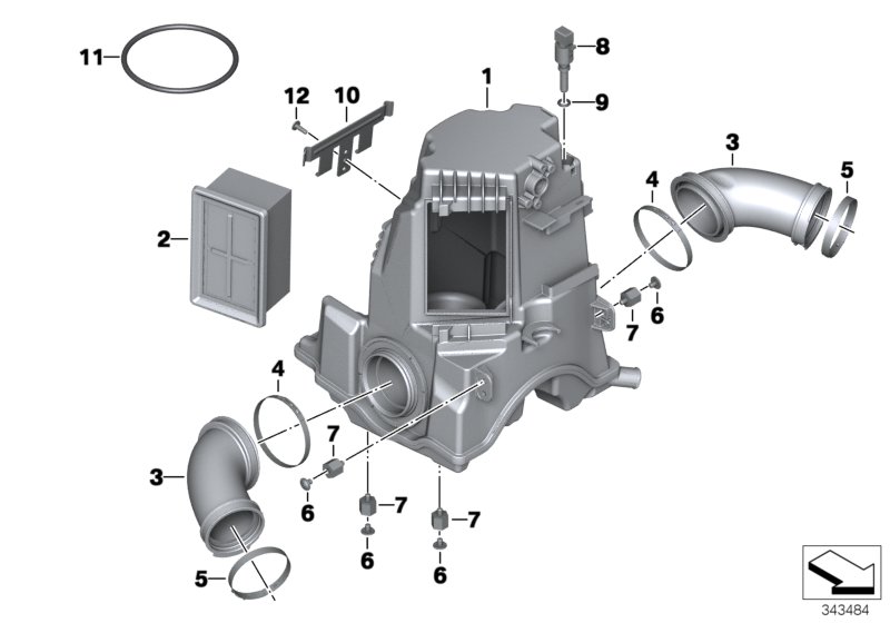 Intake silencer / Filter cartridge
