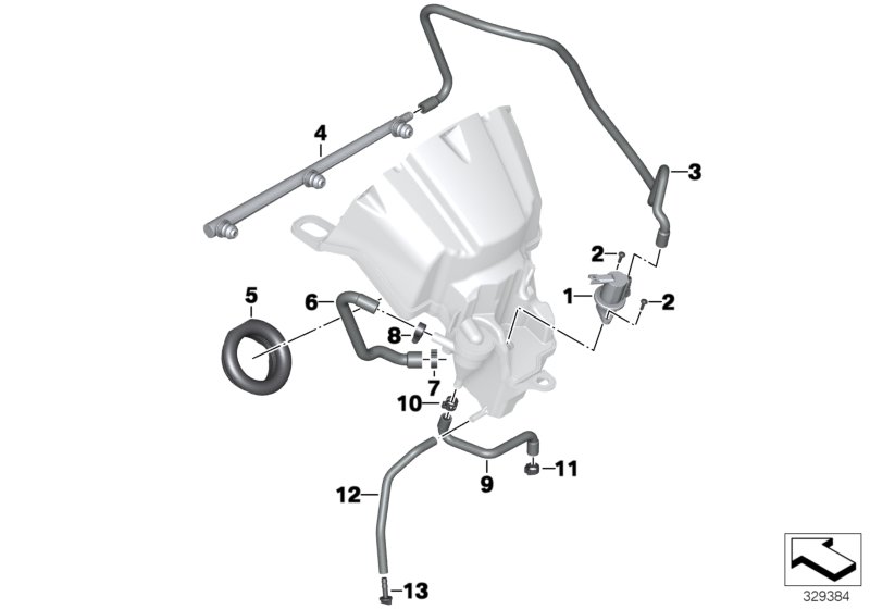 Intake noise system / mounting parts