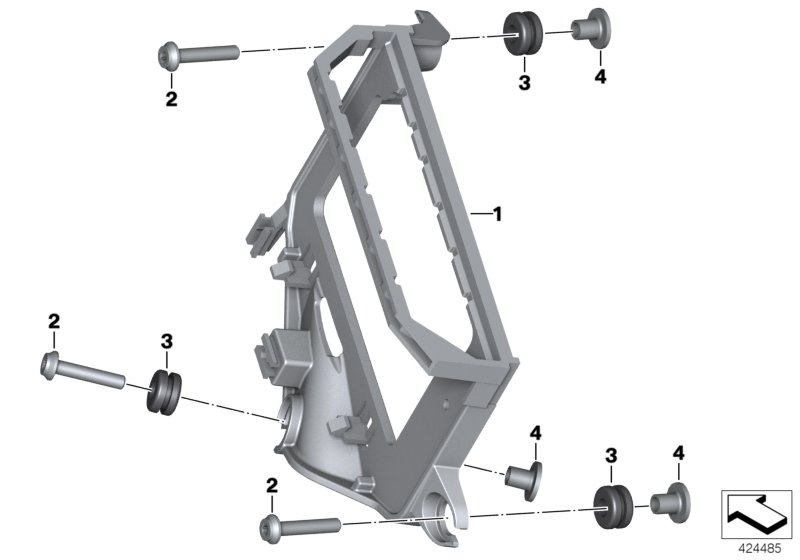 Bracket, control unit