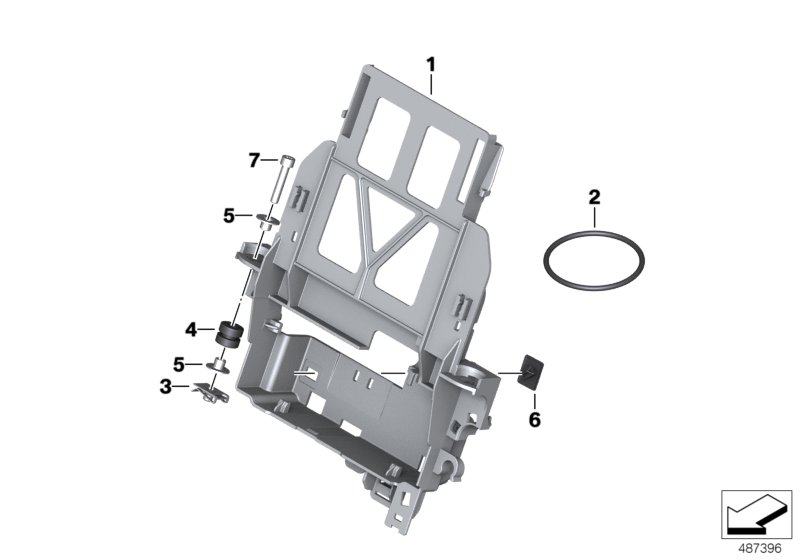 Bracket, control unit