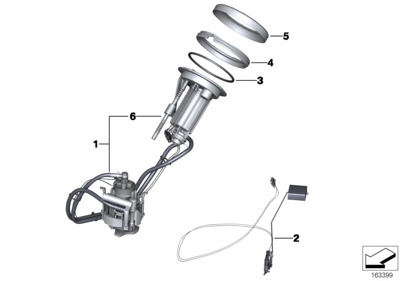 Fuel pump and fuel level sensor