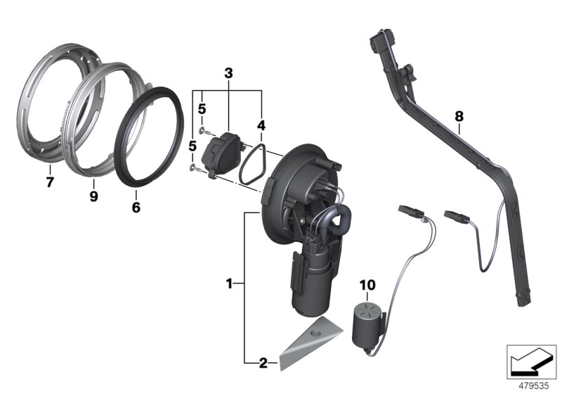 Fuel pump and fuel level sensor