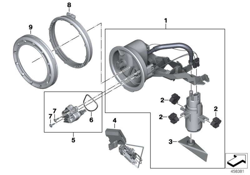 Fuel pump and fuel level sensor