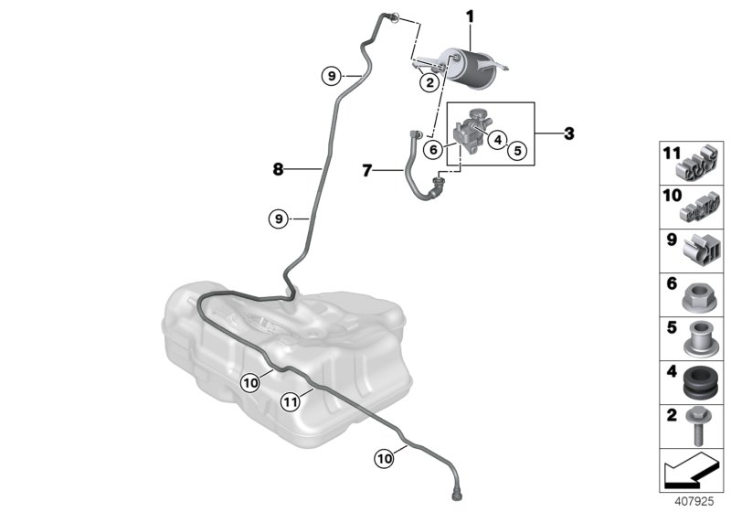 Activated Charcoal Filter/FUEL VENTILAT