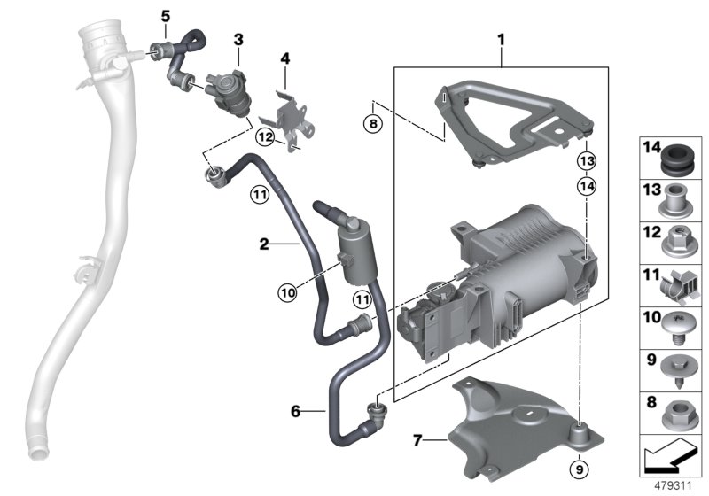 Activated Charcoal Filter/FUEL VENTILAT