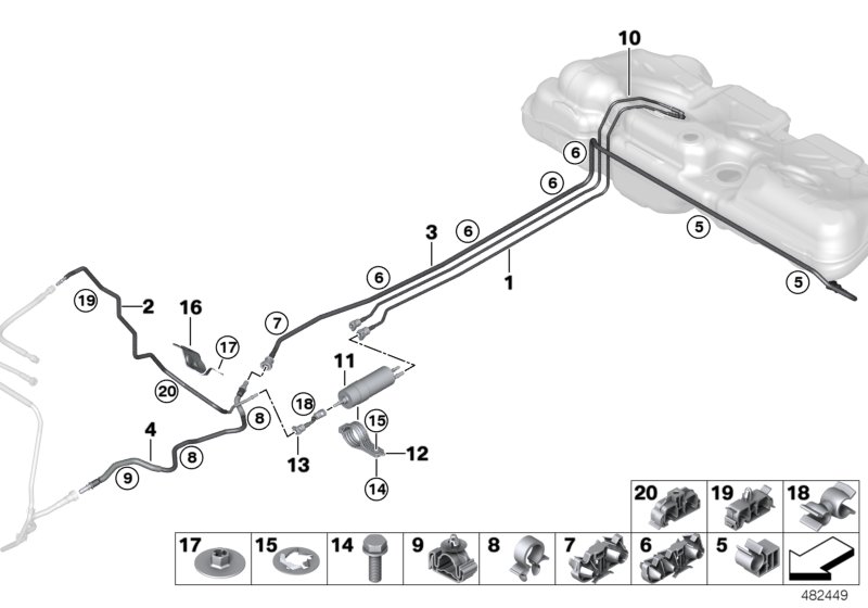 Fuel line / fuel filter