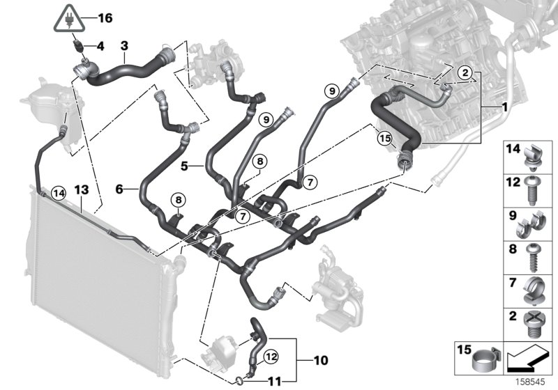 Cooling System Water Hoses